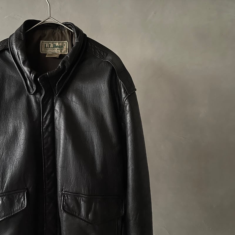 80s L.L.Bean A-2 type leather jacket 