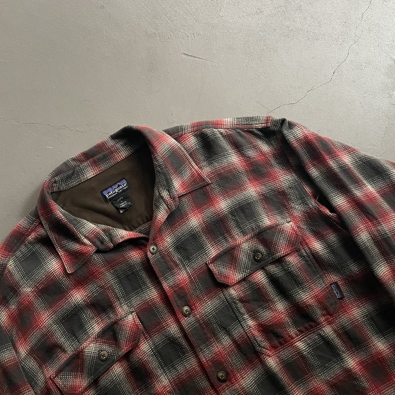 90s~ Patagonia ombre check flannel shirt | sui 90s~ Patagonia ombre check flannel shirt | sui