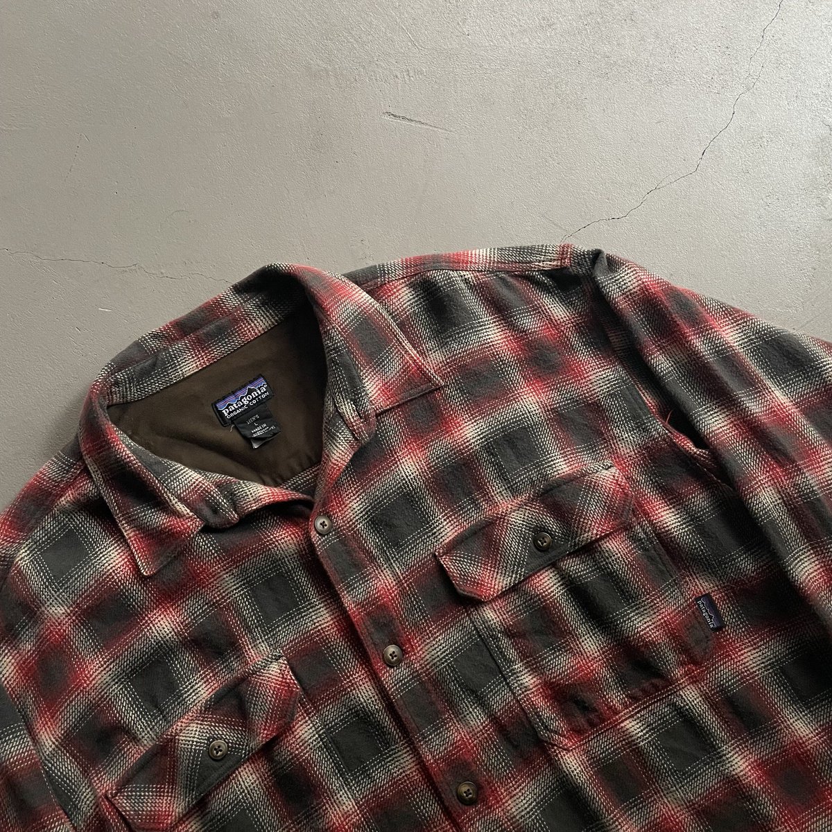 90s~ Patagonia ombre check flannel shirt | sui 90s~ Patagonia ombre check flannel shirt | sui