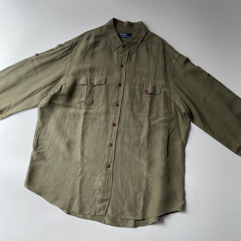 90s Ralph Lauren linen safari shirt | sui & shara