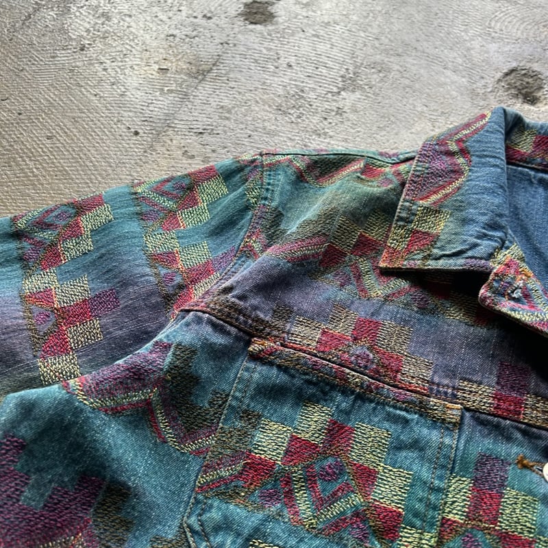 90s CHICO’S Design リネンレーヨン　ミリタリーシャツジャケット fit=scale-down,w=1200