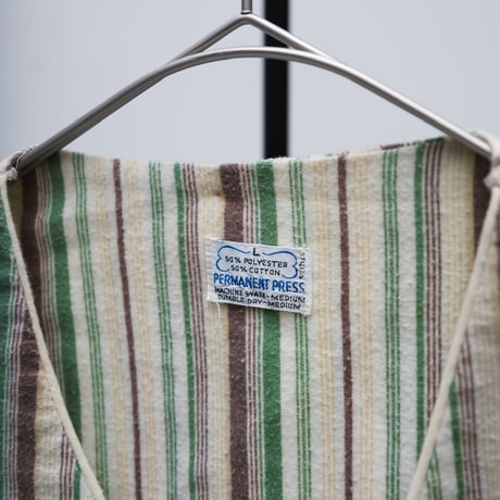 70s~ Stripe pattern cotton/polyester pullover shirt