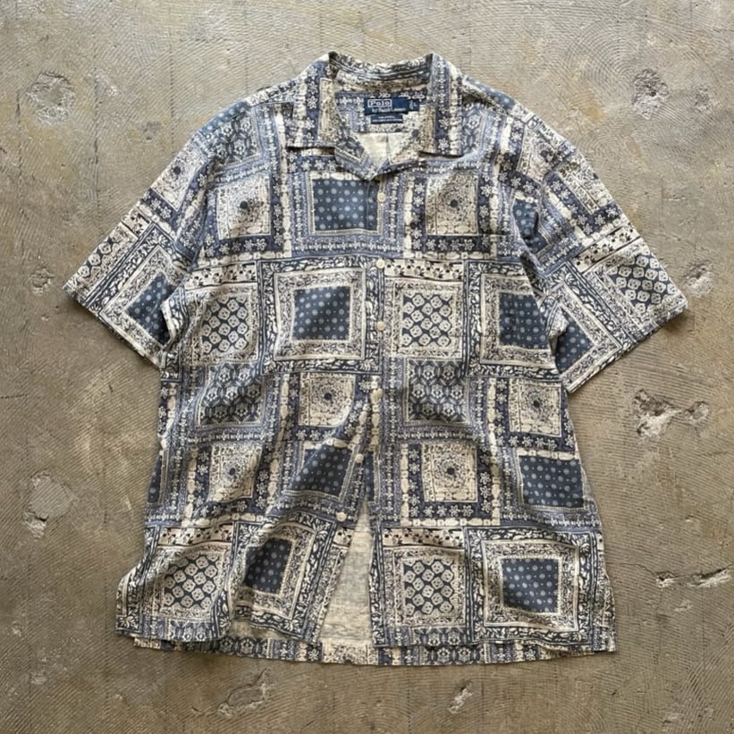 L バンダナ ralph lauren vintage caldwell ループ ralphlauren 開襟シャツ L/バンダナ vintage caldwell ラルフ