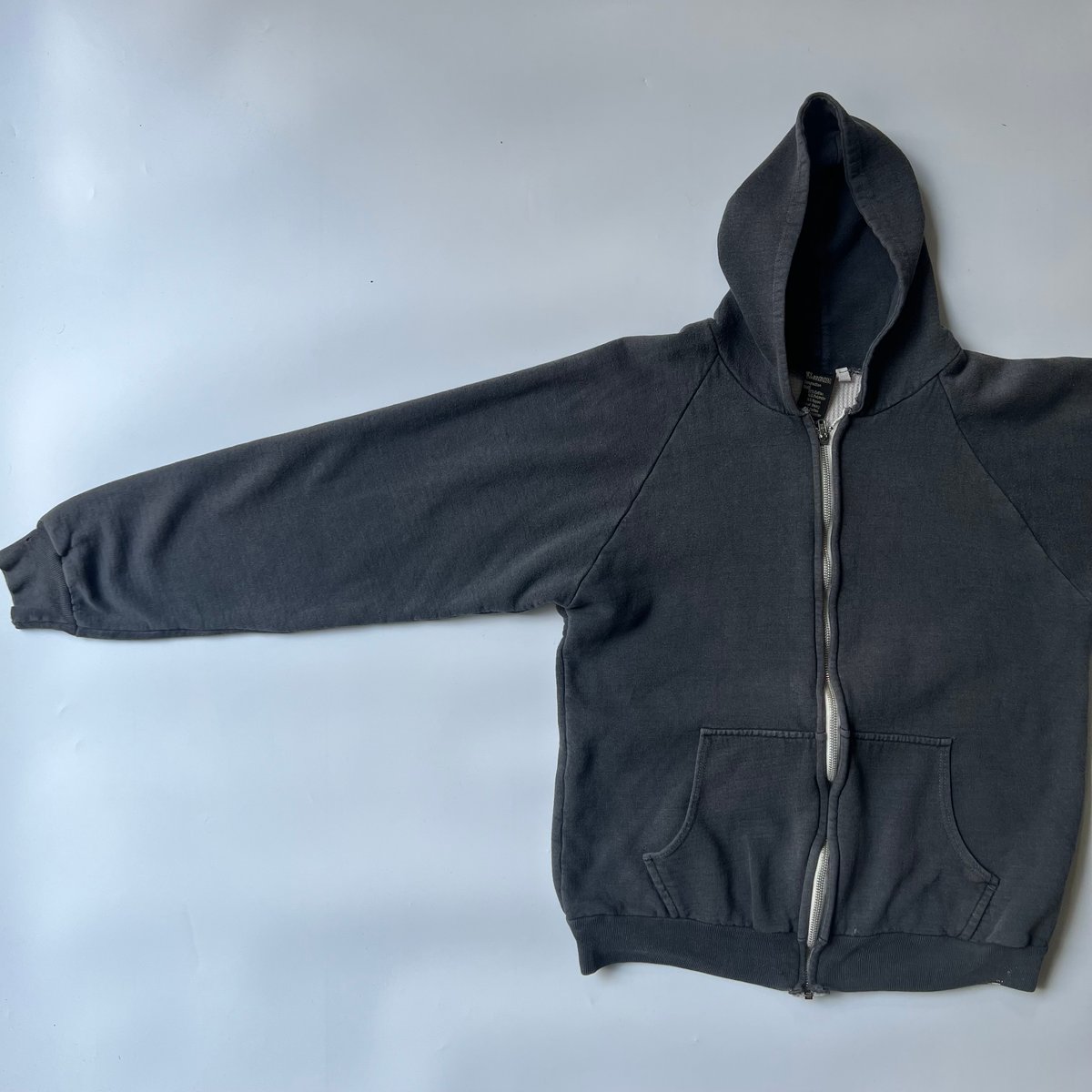 80s Bronzini double face zip up hoodie 