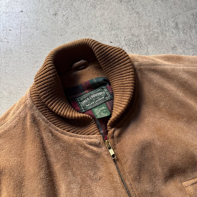 80s〜 Ralph lauren polo country suede leather ja