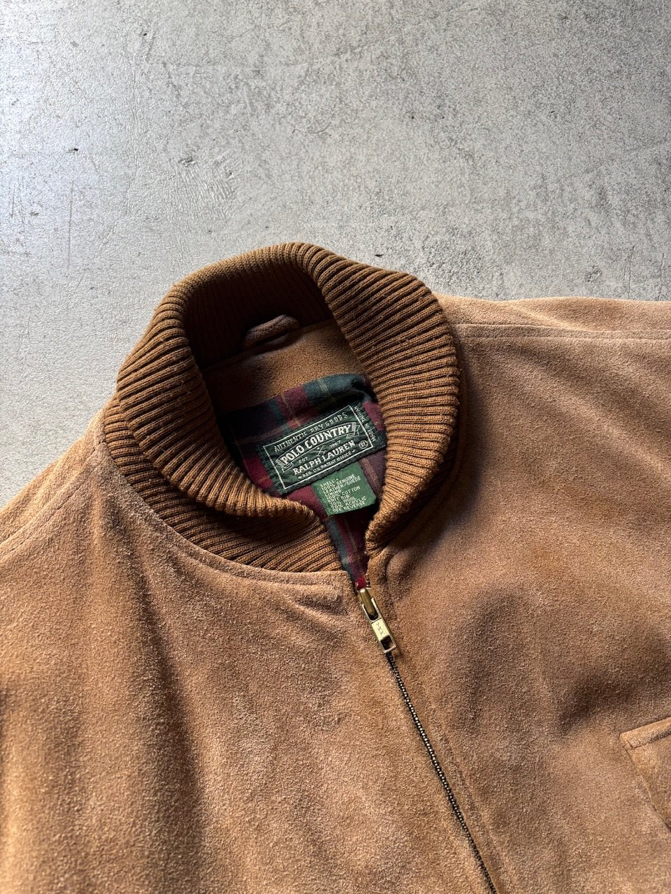 80s〜 Ralph lauren polo country suede leather ja