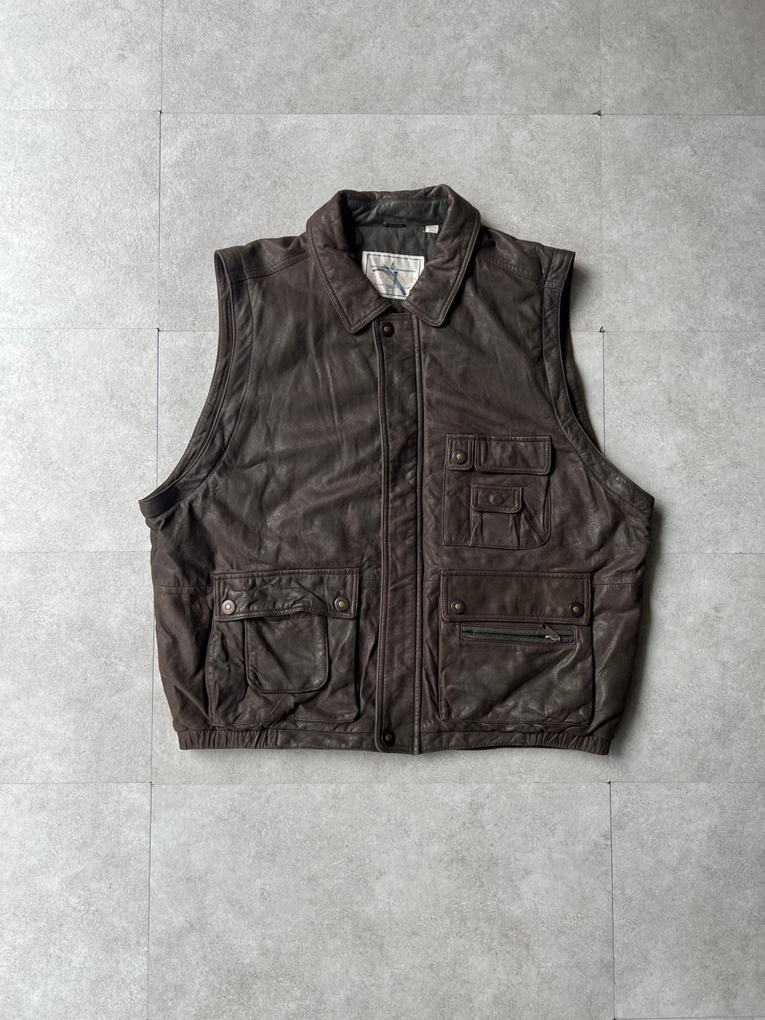90s Towne from London Fog 2way leather jacket | 90s Towne from London Fog 2way leather jacket |