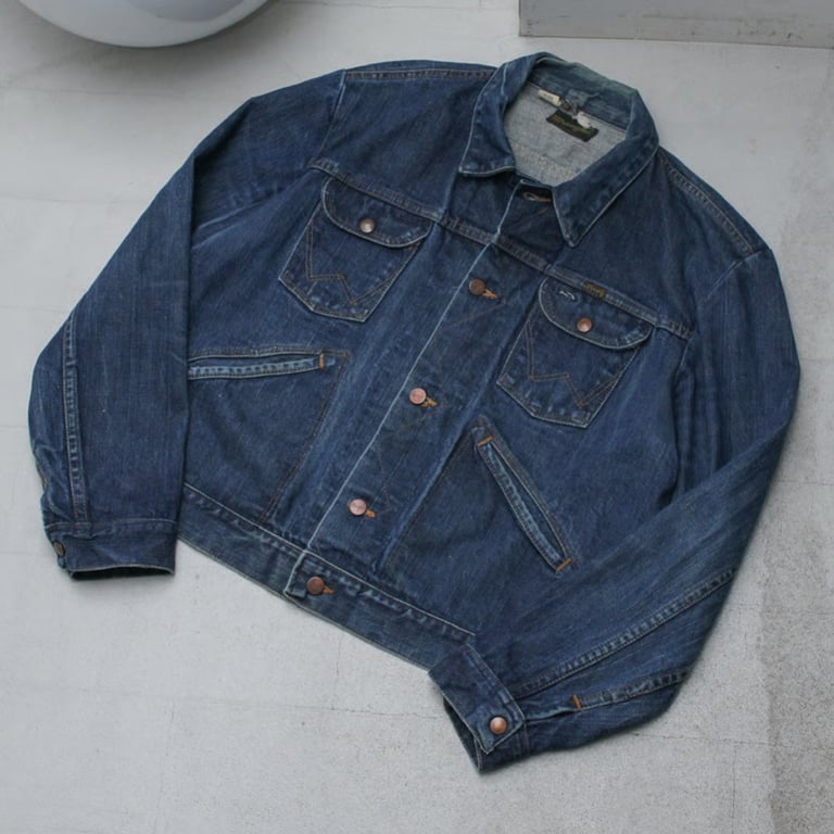 70s Wrangler 124MJ denim jacket made in usa｜ラングラー