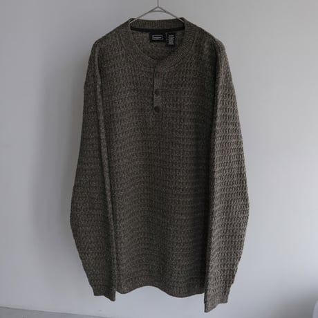 00s haggar henry neck knit sweater