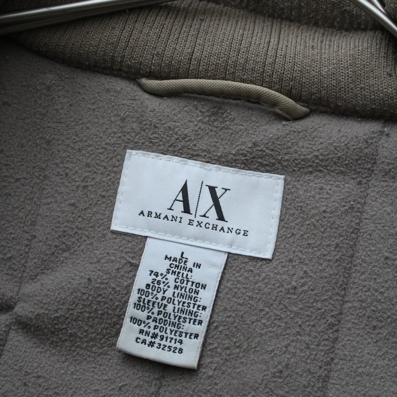 90s~ Armani exchange piping design double zip u