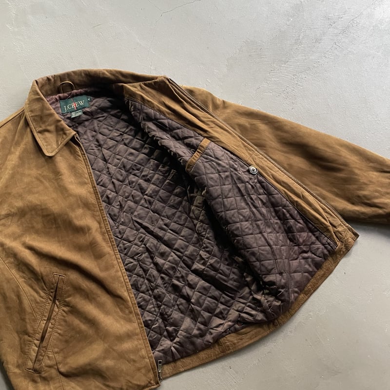 Jクルー　牛皮レザージャケット　J CREW 90年代 旧タグ J.CREW ジェイクルー レザージャケット メンズM