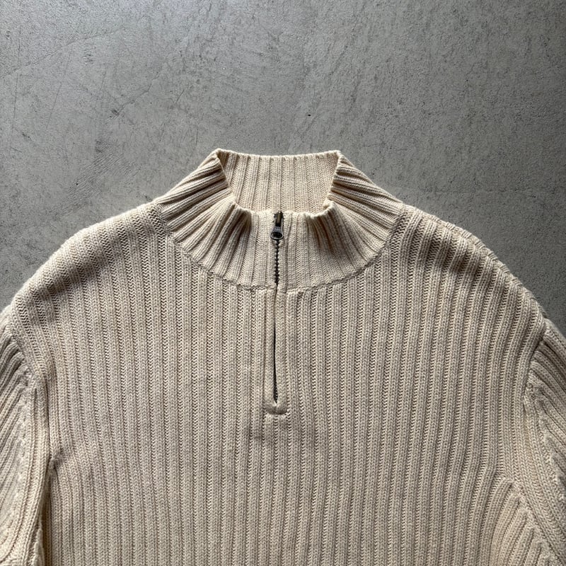 90s LAND'S END half zip knit sweater | sui & shara