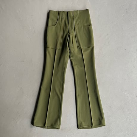 70s Tailored sport wear flare pants deadstock