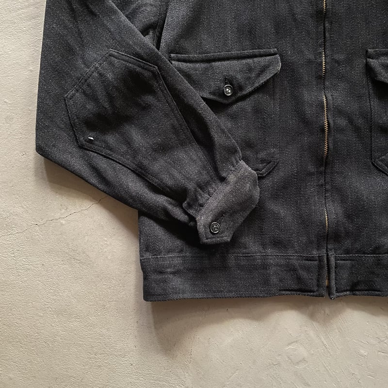 50s Capitol whipcord work jacket ″Black″ | sui 50s Capitol whipcord work jacket ″Black″ | sui