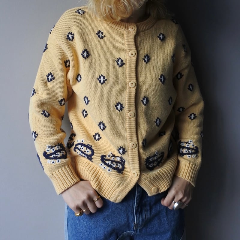 Paisley pattern cotton cardigan | sui & shara