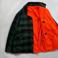 70’s plaid pattern reversible wool jacket