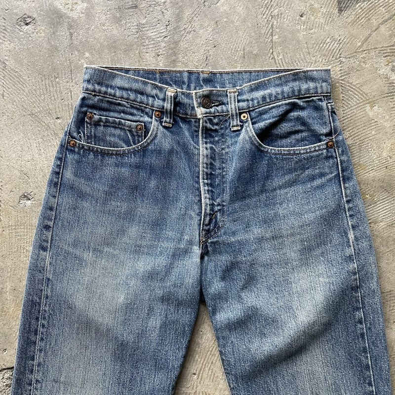 76年製　リーバイス　ヴィンテージ ビンテージ　オリジナル　505 66 70s 1976年製 USA製 リーバイス505 66前期 シングルステッチ W33 黒