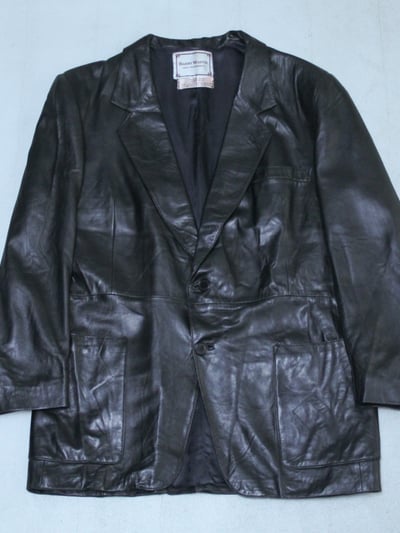 90年代 テーラードジャケット（90s~ Leather tailored jacket）