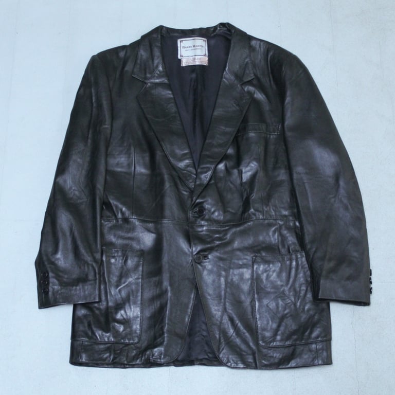 90年代 テーラードジャケット(90s~ Leather tailored jacket)