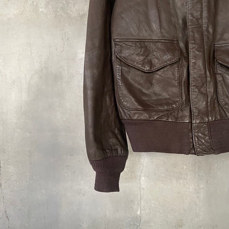 80s SADDLERY A-2 type leather jacket | sui & s 80s SADDLERY A-2 type leather jacket | sui & s