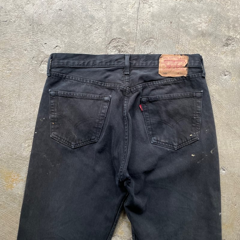 90's Levi's 501 black denim pants 