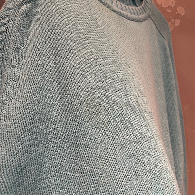 レアカラー 90s LAND'S END ドリフターニット ティファニーブルー 90s Lands' end drifter sweater ″Tiffany″ | sui