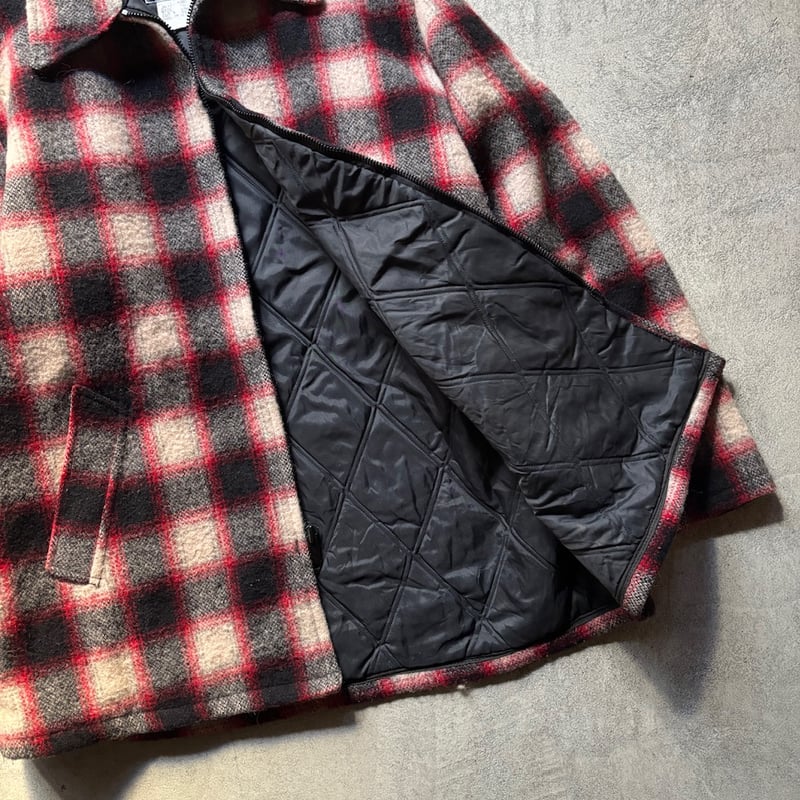 Johnson woolen mills ombre check padding jacket