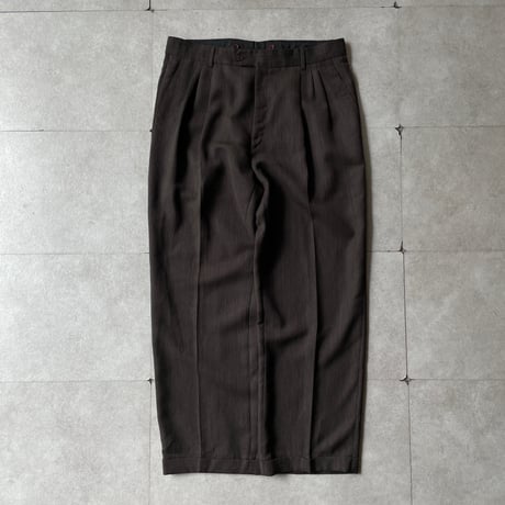 パンツ used stripe flare slacks STRIPE FLARE SLACKS【BLACK】 | SHIKITARI