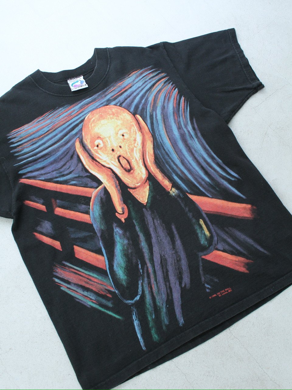 LIQUID BLUE ムンクの叫び 90s Tシャツ ビンテージ レア 90s 80s ムンクの叫びTシャツアートTシャツヴィンテージ