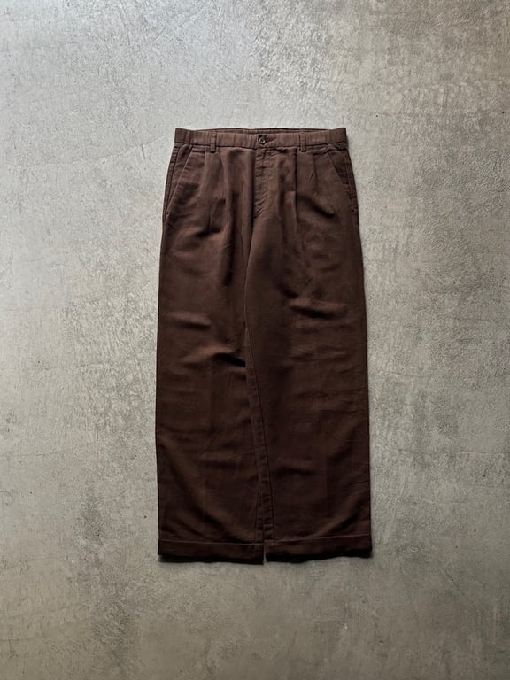 DOCKERS linen cotton 2tuck slacks｜ドッカーズ