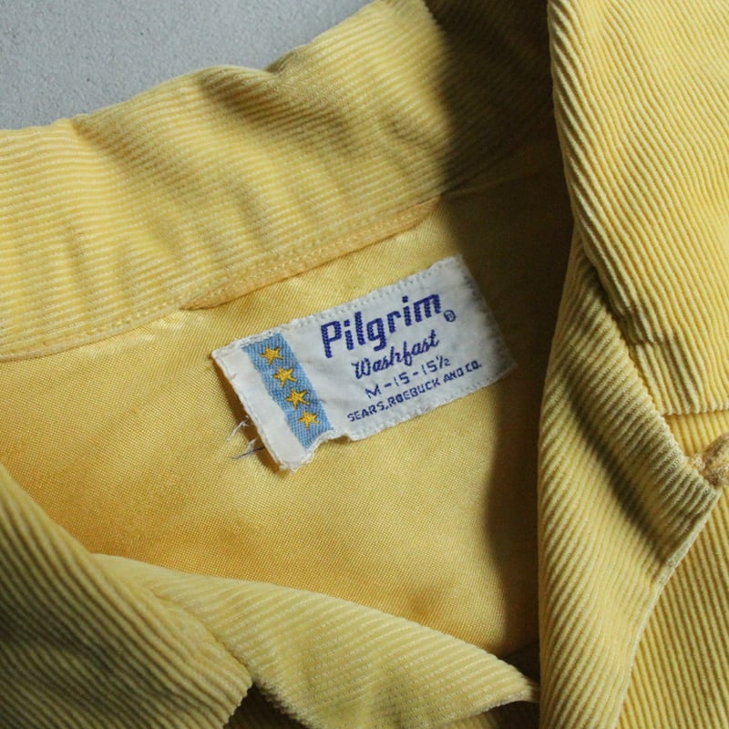 50s Pilgrim corduroy open collar shirt | sui &