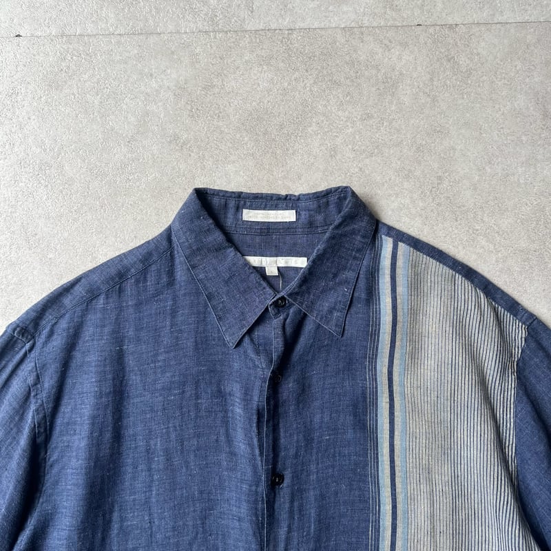 90s ペリーエリス　リネンシャツ　ストライプ 90s ペリーエリス リネンシャツ ストライプ PERRY ELLIS