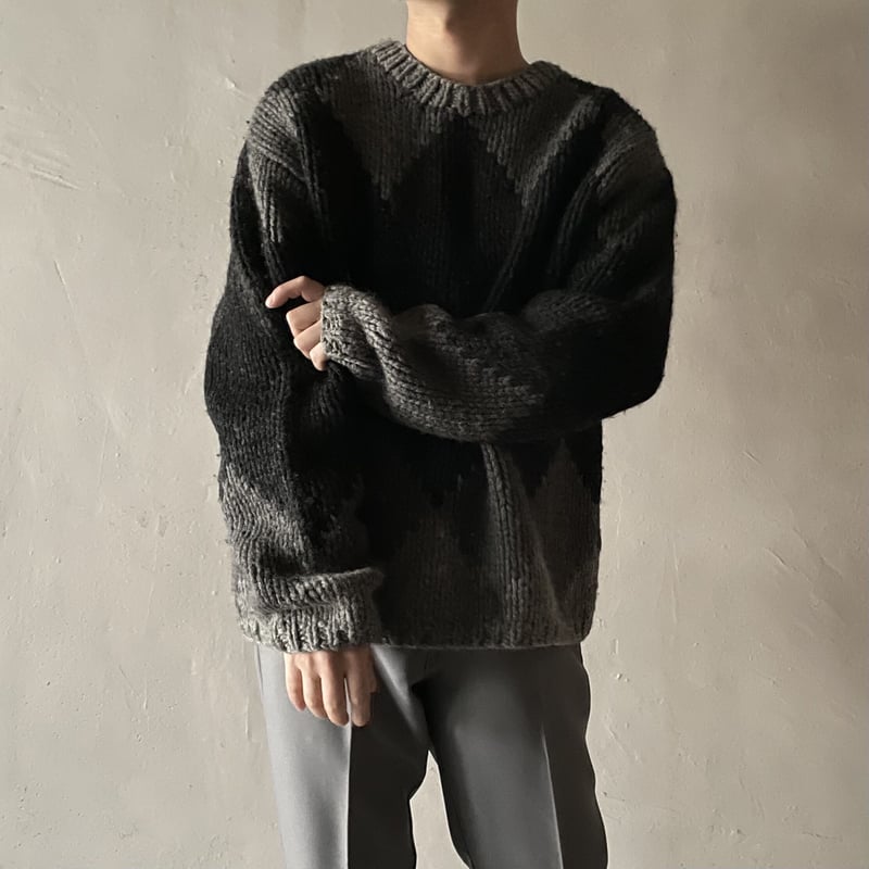 90s〜 J.crew argyle pattern wool sweater | sui &