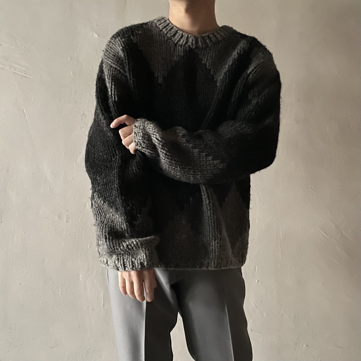 90s〜 J.crew argyle pattern wool sweater | sui & 90s〜 J.crew argyle pattern wool sweater | sui &