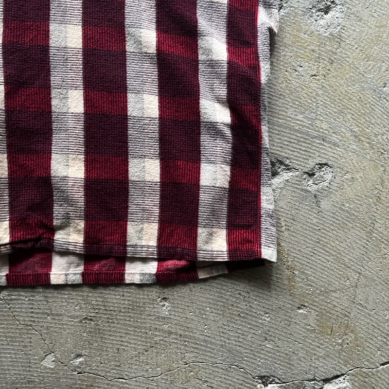 60s pennleigh block check print flannel shirt |