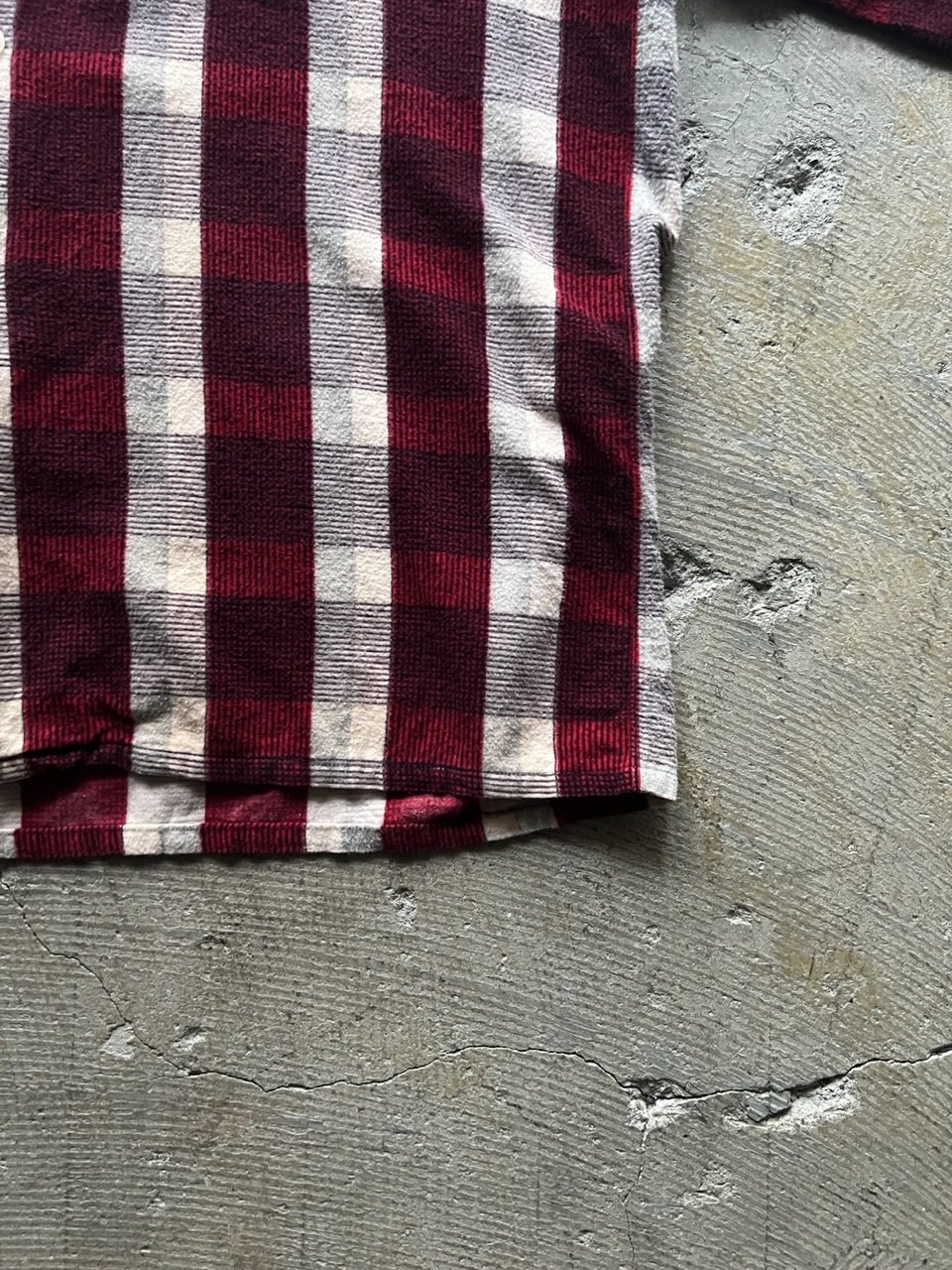 60s pennleigh block check print flannel shirt |