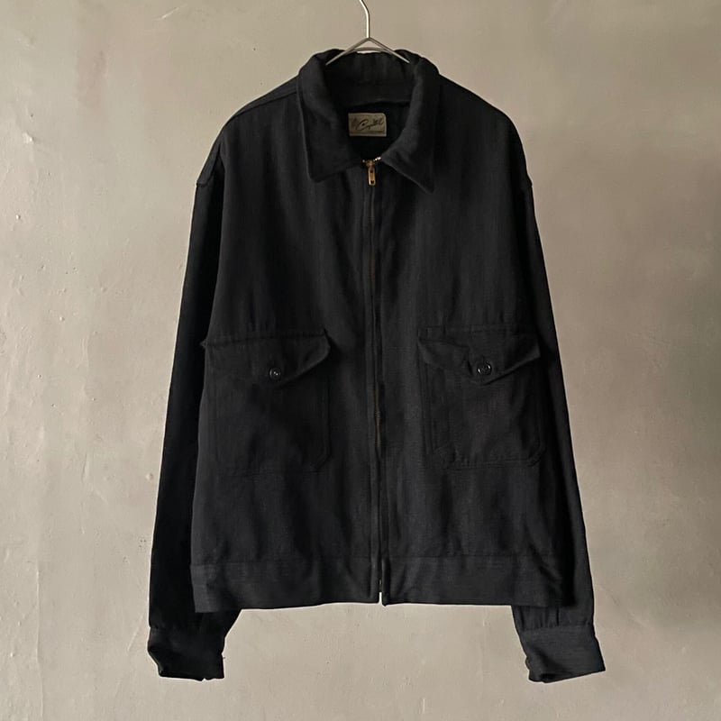 50s Capitol whipcord work jacket ″Black″ | sui