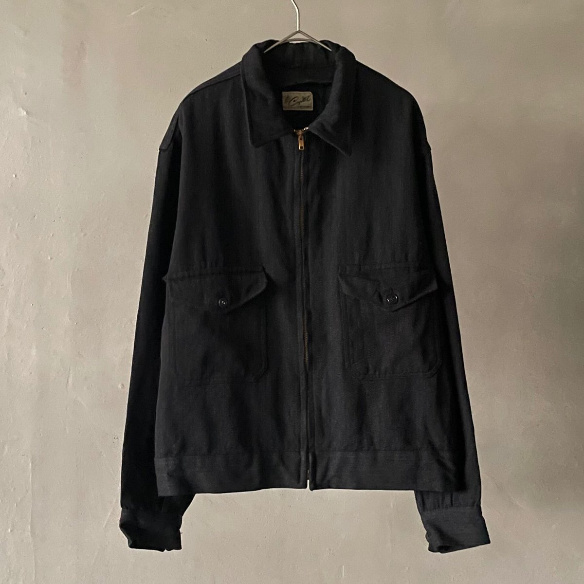 50s Capitol whipcord work jacket ″Black″ | sui