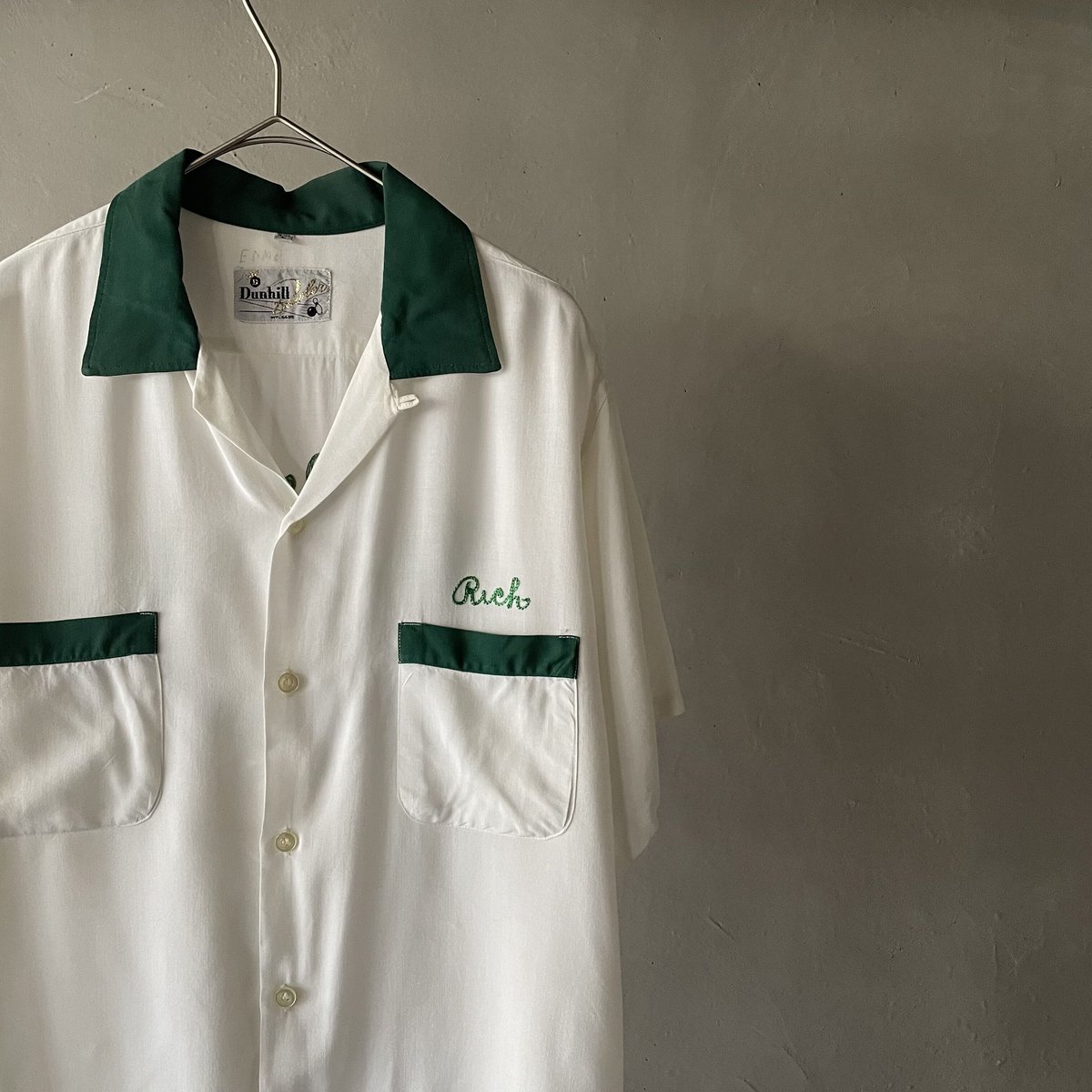 dunhill　ボーリングシャツ　シェーファービール dunhill ボーリングシャツ シェーファービール Dunhill Bowler