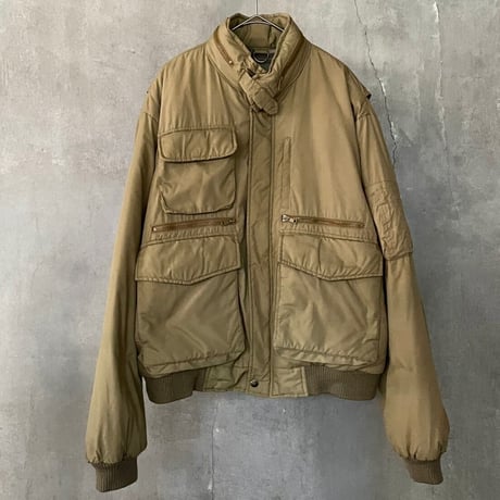 90s pocket design down blouson jacket