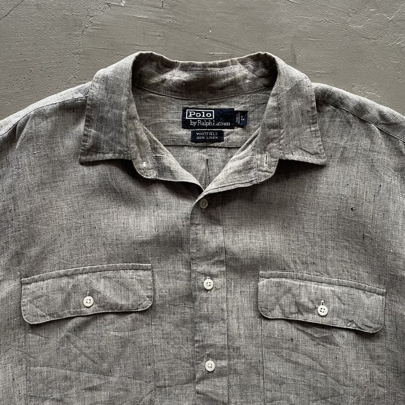 極希少❤️ 90s LAUREN LINEN 100 SHIRT ラルフローレン 極希少❤️ 90s LAUREN LINEN 100 SHIRT ラルフローレン - メルカリ