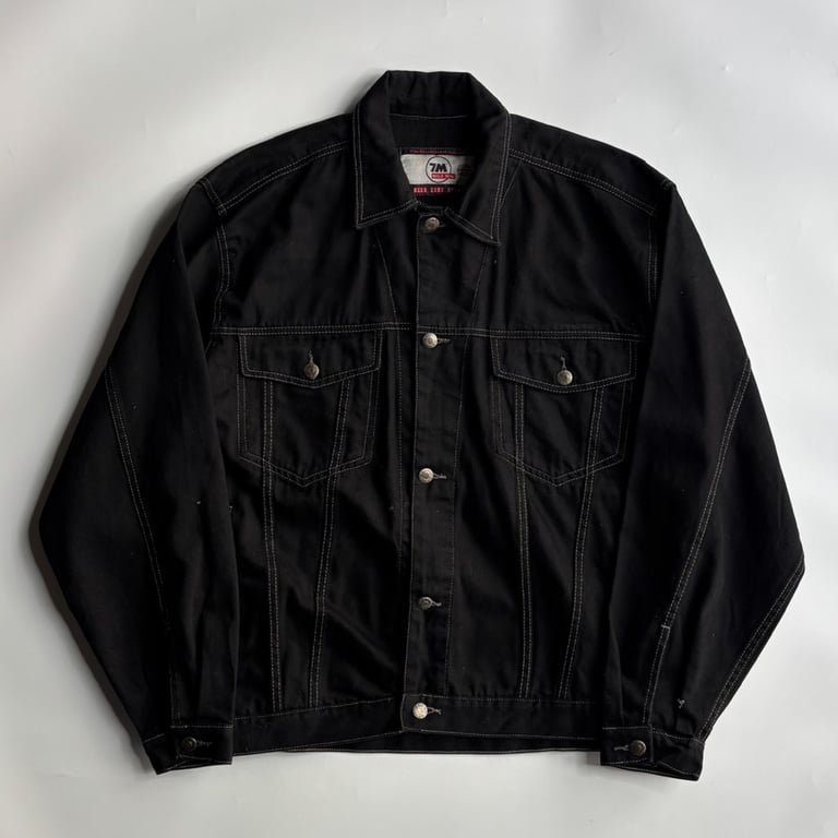 2000年代 デニムジャケット（00’s BUGLE BOY black denim type tracker jacket）