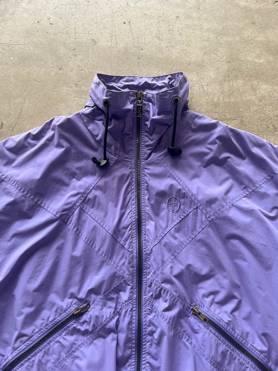 90s Sergio Tacchini design nylon zip up jacket