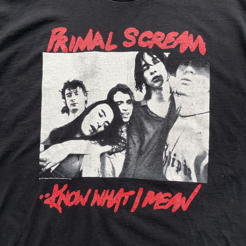 90s Primal scream “ Know what i mean”music tee 90s Primal scream “ Know what i mean”music tee
