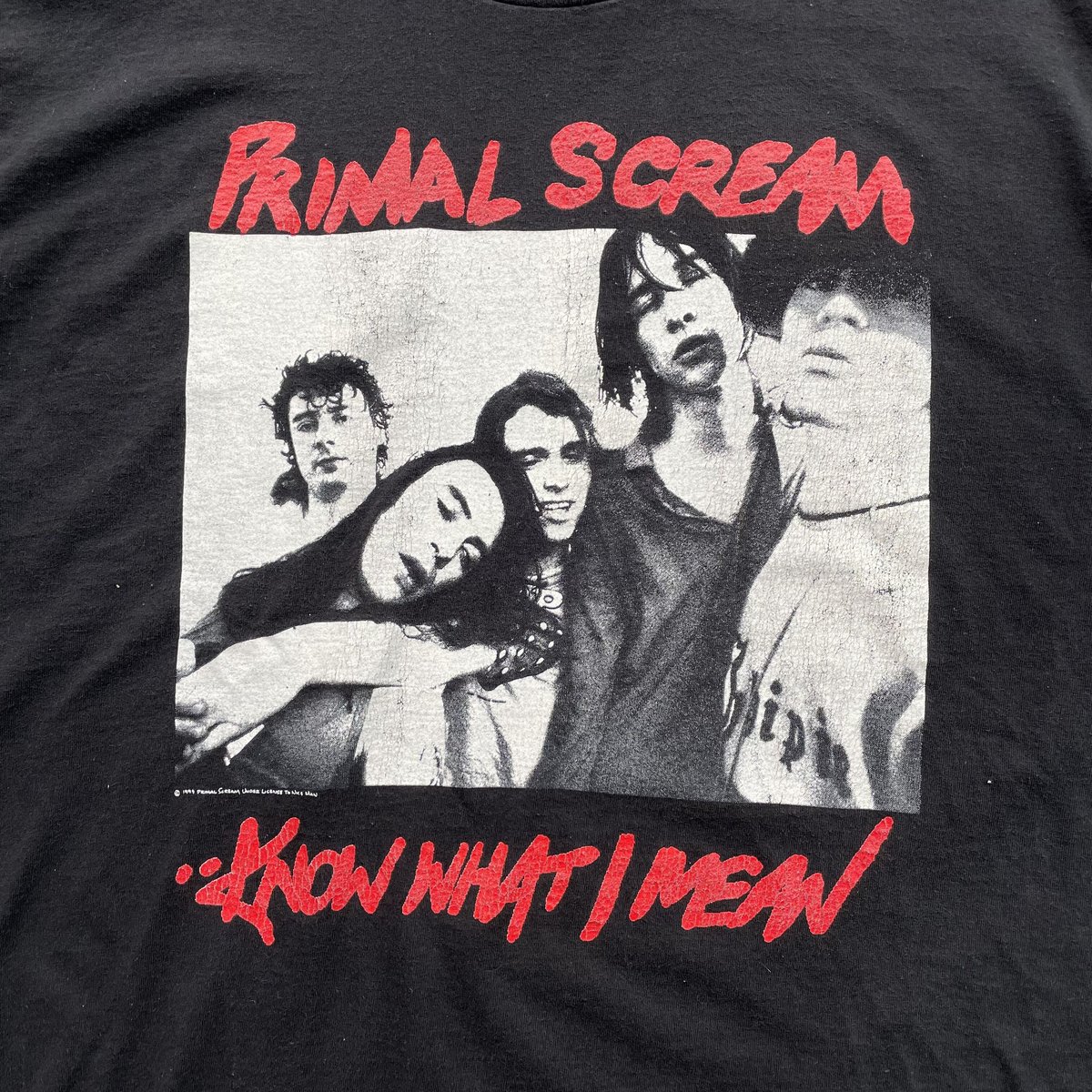 90s Primal scream “ Know what i mean”music tee