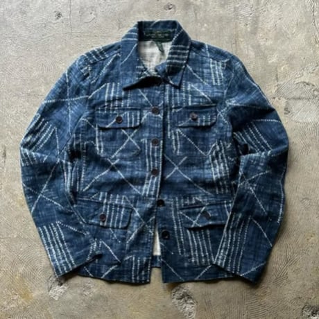 90s Lauren jeans co. Ralph Lauren design  linen cotton shirt jacket