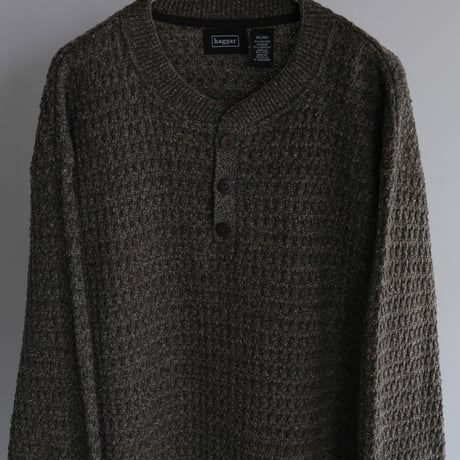 00s haggar henry neck knit sweater