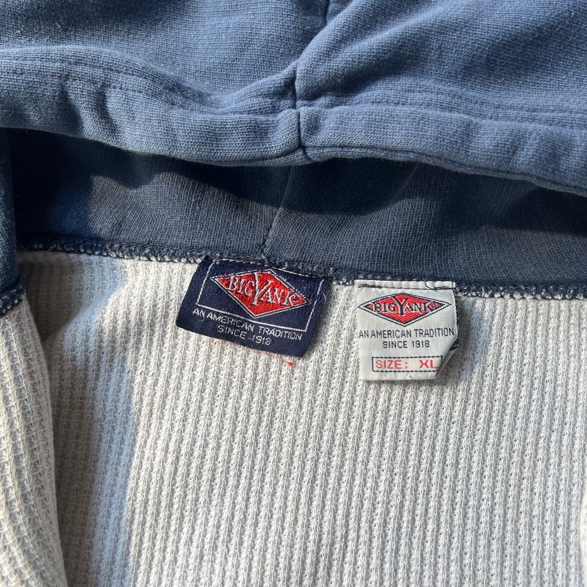 90s BIG YANK double face sweat zip hoodie | su