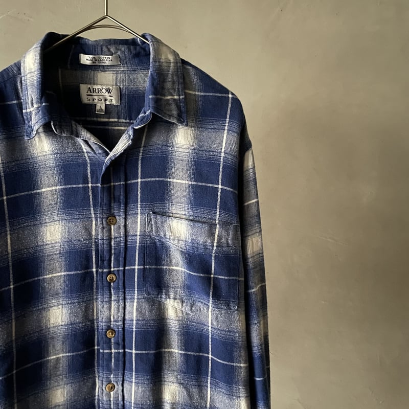 90s Arrow sport ombre check cotton flannel BD s 90s Arrow sport ombre check cotton flannel BD s
