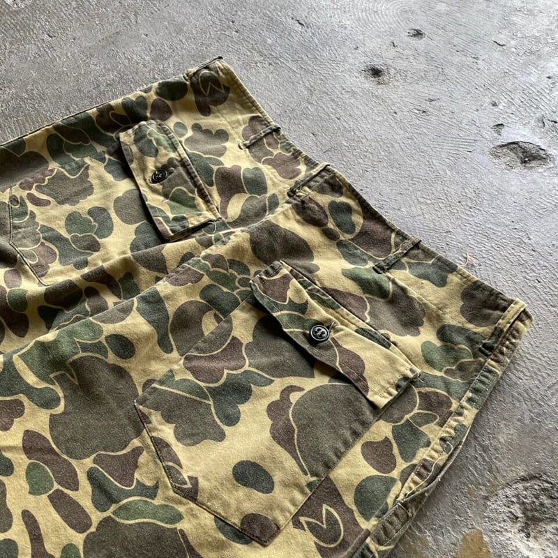 1960s~US ARMY ダックハンターカモ 　フロッグスキン　ベイカーパンツ 60's 70's 60s 70s ダックハンターカモ ベイカーパンツ 迷彩